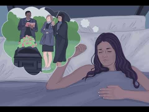 Hình ảnh một người đang buồn bã nhớ về người thân đã khuất, thể hiện sự tiếc nuối và tưởng nhớ